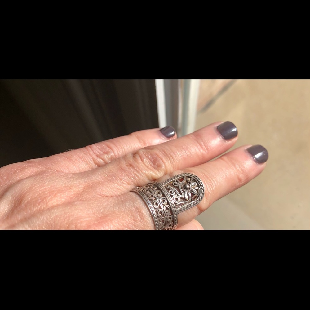 Sterling Silver Unique Ring 7 - image 2